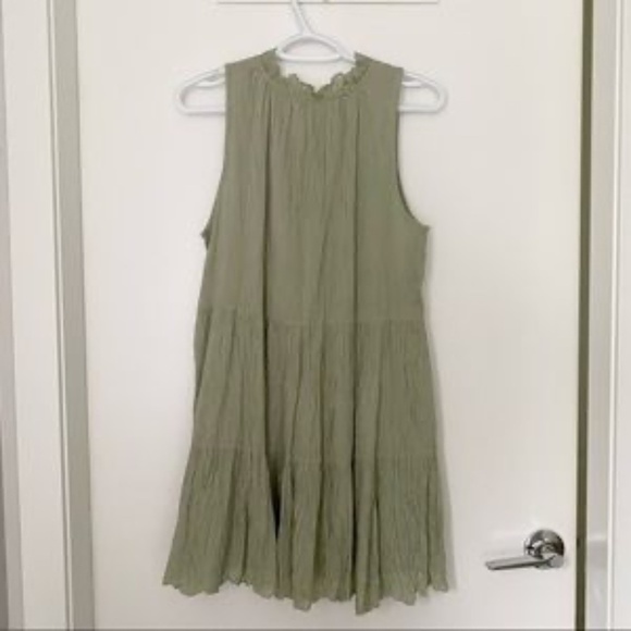 Aritzia Wilfred Daiquiri Dress - Silver Sage - Size Medium - Picture 5 of 5